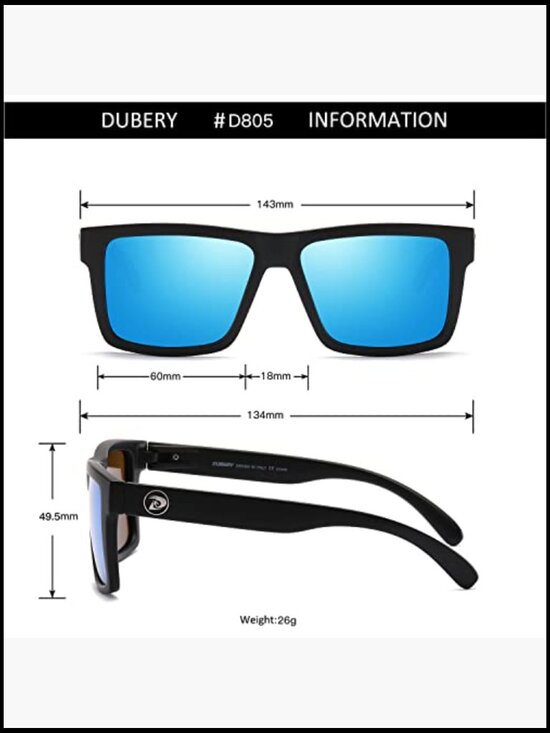 Classic Square Polarized Sunglasses UV400 Protection Unisex